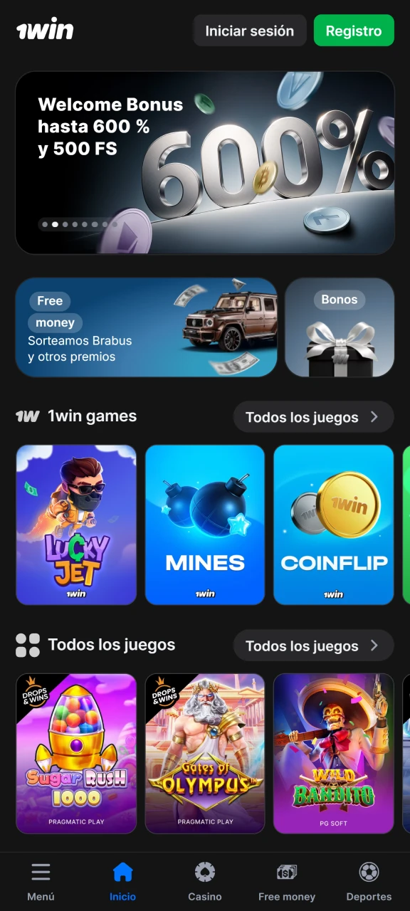 Disfruta de una experiencia rápida y fluida con la aplicación 1win.